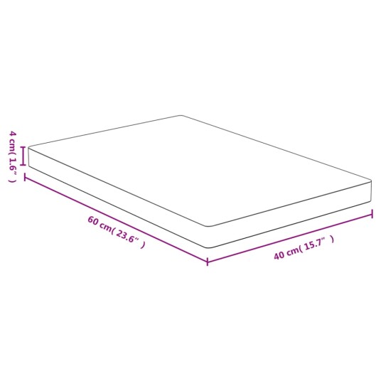  Skjærebrett 60x40x4 cm bambus 352768