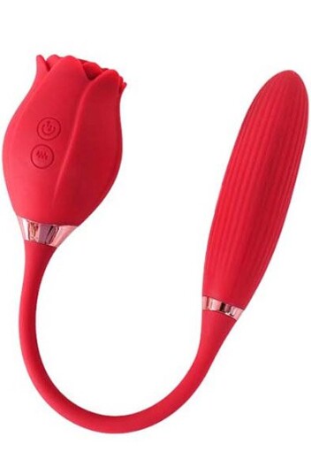 Red Rose Suction + Vibrating Bullet