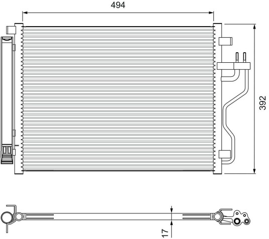 Kondensator VALEO 814396 Kondensator VALEO 814396