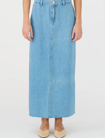 IVY Copenhagen Ivy-Uta Diss. Maxi Skirt Wash Mid B - Blue - 34 IVY Copenhagen Ivy-Uta Diss. Maxi Skirt Wash Mid B - Blue - 34