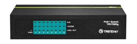 TRENDnet TPE TG80G GREENnet PoE+ Switch (710931505191) TRENDnet TPE TG80G GREENnet PoE+ Switch (710931505191)