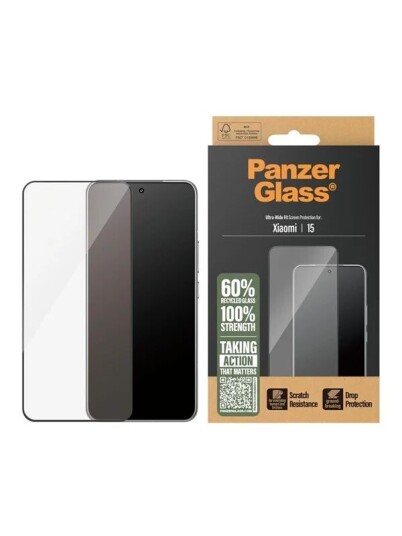 Panzerglass Skjermbeskytter til Xiaomi 15 med Ultra Wide Fit