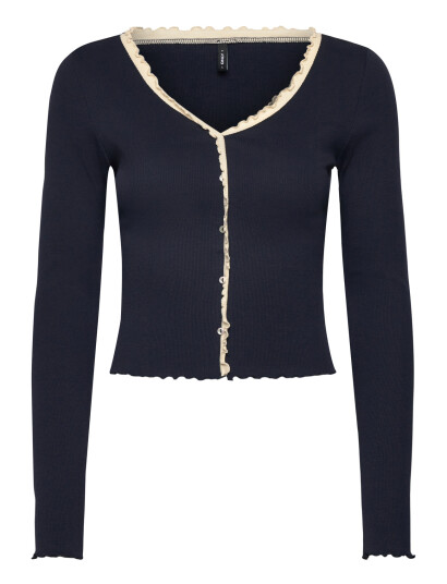 ONLY Onllaila L/S Button Top Mix Box Jrs Noos Navy XS ONLY Onllaila L/S Button Top Mix Box Jrs Noos Navy XS