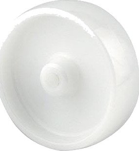 Tente UOO050 Industrihjul nylon, grå, Ø 50mm, 8 mm aksel, Garasjeinnredning & oppbevaring