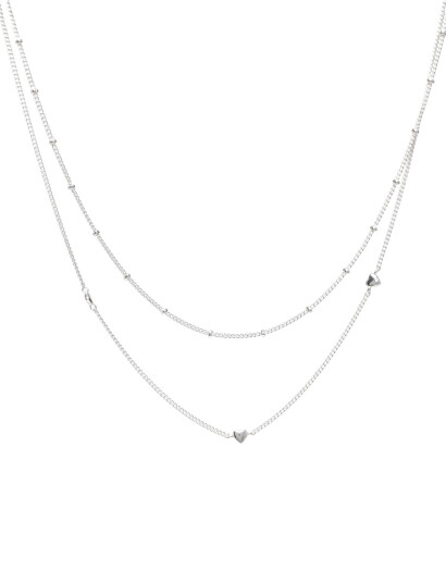 SNÖ OF SWEDEN Lovely Double Chain Neck 40 |Silver |40 cm SNÖ OF SWEDEN Lovely Double Chain Neck 40 |Silver |40 cm