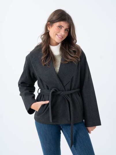 Only Augusta Life Short Coat Grå M