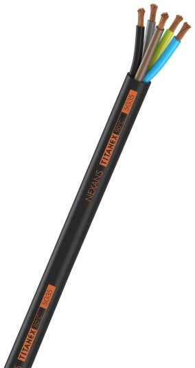 Nexans Gummikabel 20074098-901-00 Titanex (H07RN-F) 4G25 mm², 1 m