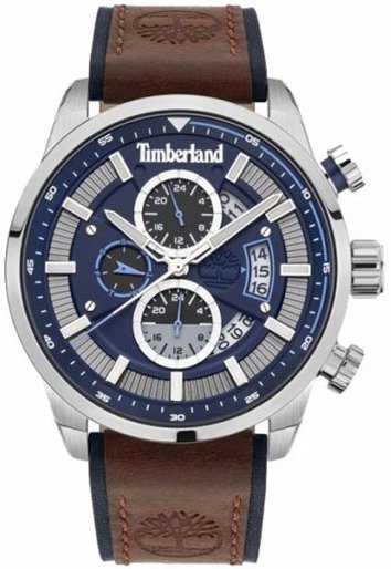 Timberland Herreklokke TDWGF2102602 Classic Blå/Lær Ø46 mm