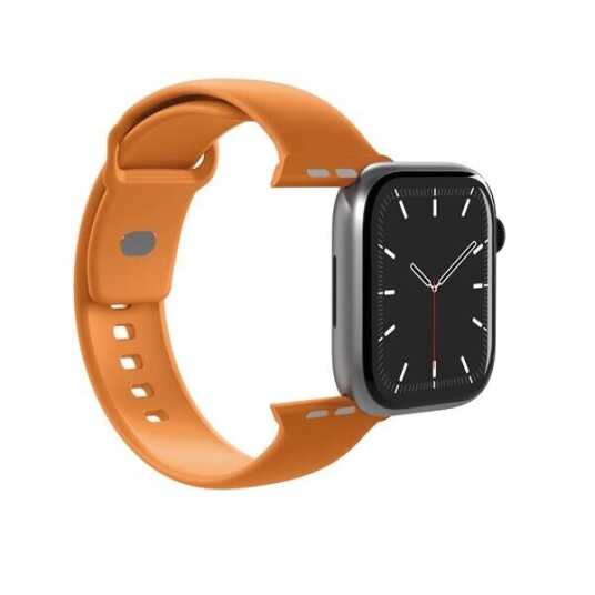 Puro Icon Silikonrem for Apple Watch 44/45/46/49mm Oransje