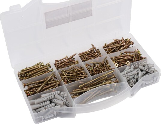 SORTIMENTSETT TRESKRUER OG UNIVERSALPLUGGER TORX 580 STK