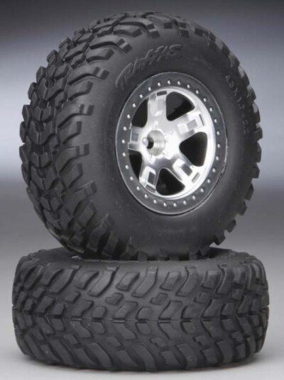 Traxxas 5875 Tires/Wheels Assembled Front Slash 2 Traxxas 5875 Tires/Wheels Assembled Front Slash 2