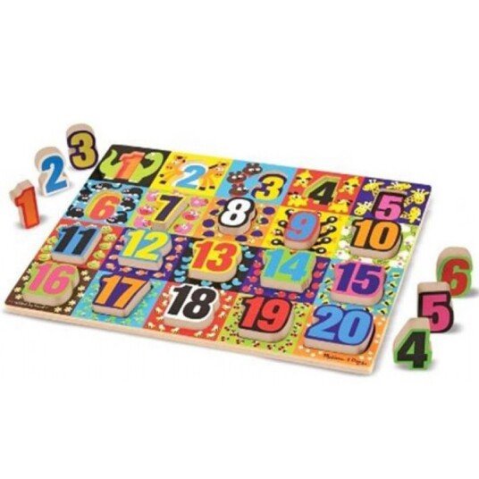 Melissa & Doug Trepuslespill 20 brikker Tall Melissa & Doug Trepuslespill 20 brikker Tall