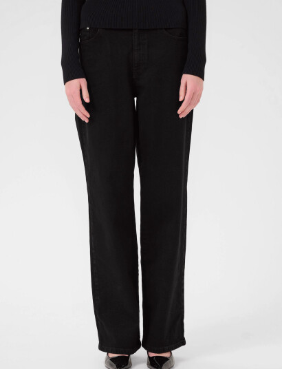 Gestuz Zolinagz Hw Wide Jeans Noos - Black - 30