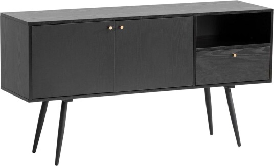Skjenk Wohnling Melaminbelagt MDF 140 cm med 2 Dører 1 Skuff Moderne -