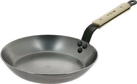 De Buyer 5710.24 Rund All Bruk Panne Satin Stål Frankrike 24 Cm 437 Mm