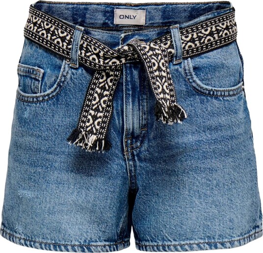 Kids Only Shorts KogElla Light Medium+ Blue Denim m. Belte Kids Only 12 år 152 Shorts Blå