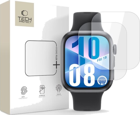 Tech-Protect Hofi Hydro Flex+ 2-pack Hydrogel Film for Huawei Watch Fit 3 / 4 - Transparent