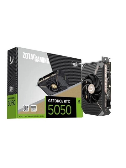 Zotac GeForce RTX 5050 Solo 8GB GDDR6 Grafikkort med PCIe 5.0