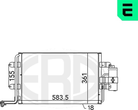 Kondensator klimaanlegg ERA 667062