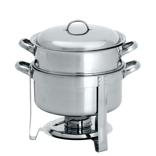 PULSIVA Chafing Dish Lavoro rund; 13.5l, 13.5x40.8x33.5 cm (DxHxØ); Sølvfarge; Rund