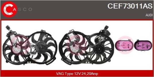 CASCO CEF73011AS Kjølevite radiator