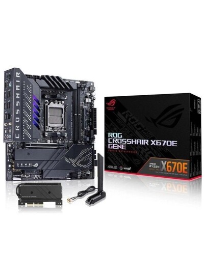 ASUS ROG CROSSHAIR X670E GENE Hovedkort - AMD X670 - AMD AM5 socket - DDR5 RAM - Micro-ATX