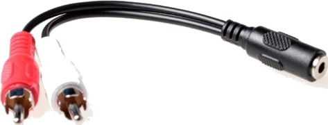 Act Ak2027 0,15 M 3,5 Mm Svart Lydkabel Ak2027