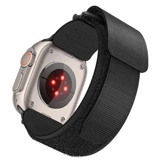 Forcell F Design FA05 Nylonrem for Apple Watch 38/40/41mm Svart