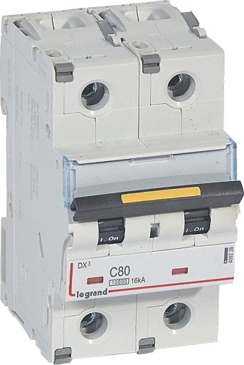 Legrand DX³ MCB automatsikring C80 2P 3M 10/16kA