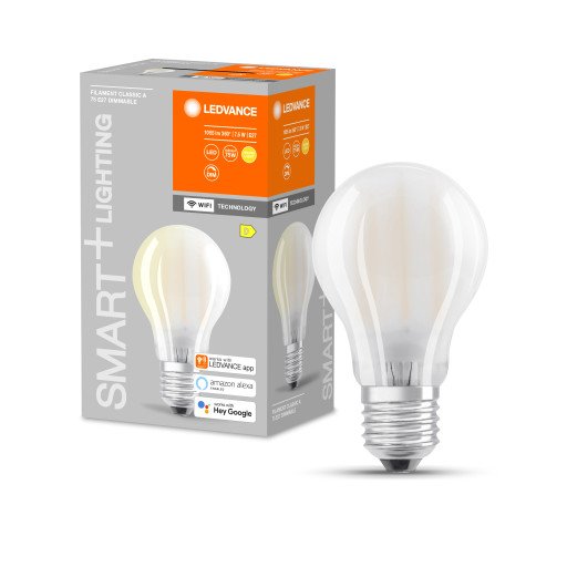 Ledvance Smart+ Wifi E27 standardpære, hvitt lys, matt, 7,5 W