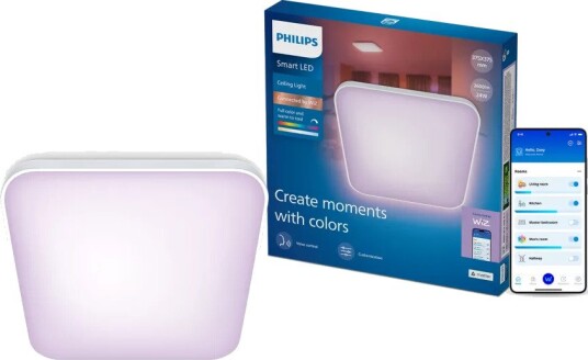 Philips smart taklampe firkantet