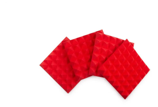 Gator Frameworks Gfw-Acpnl1212pred-4pk 4 Pack Of Red 12x12" Acoustic Panel
