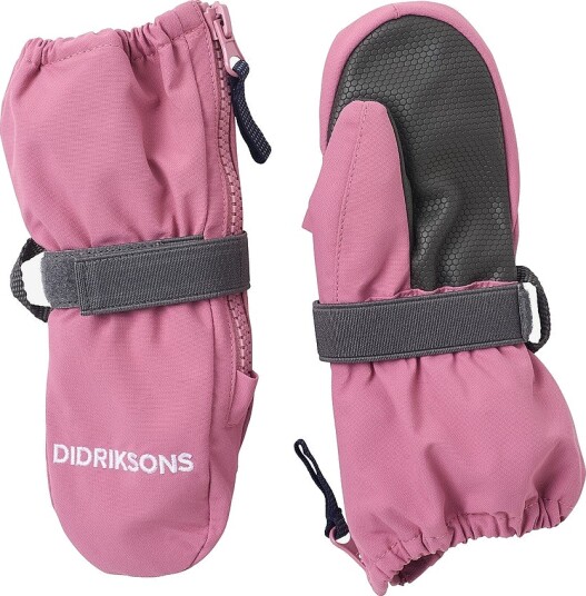 Didriksons   Vintervotter Biggles Kids' Zip Mittens   Rosa