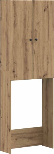 vidaXL Toalett skap BREDA Artisan eik 66 x 25,5 x 190 cm