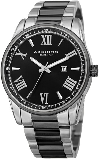 Akribos XXIV Herreklokke AK936TTB Sort/Stål Ø45 mm Akribos XXIV Herreklokke AK936TTB Sort/Stål Ø45 mm