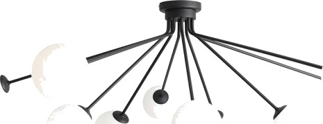 Aldex Holm 10 taklampe sort