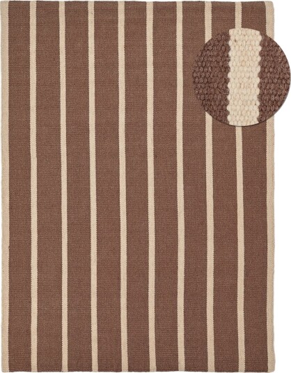 Ullteppe Luton natur/dyp taupe Størrelse: 200 x 290 cm