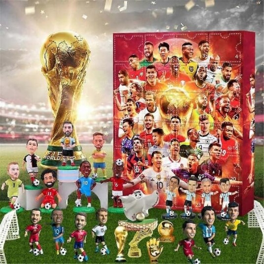 2025 Verdenscup Adventskalender Verdenscup Adventskalender Juleboks Messi Cairo Mbappé og mer. {AZC}  Perfekt