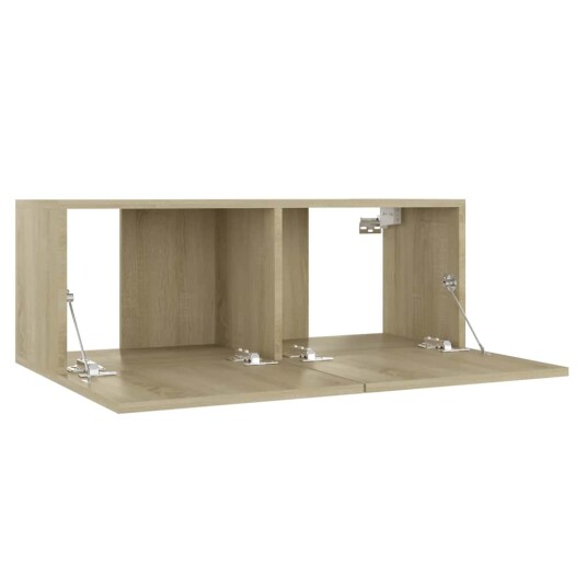 vidaXL TV-benk sonoma eik 80x30x30 cm sponplate