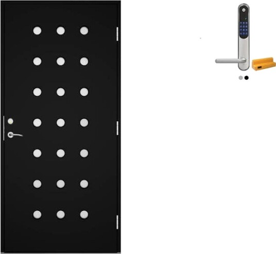 Ytterdør Swedoor Advance-Line Statement Vibe med Yale Doorman Classic Home