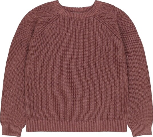 The New Genser Strikk TnHeather Rose Brown m. Glitter The New 5 6 år 110 116 Genser Lilla Rosa Rød