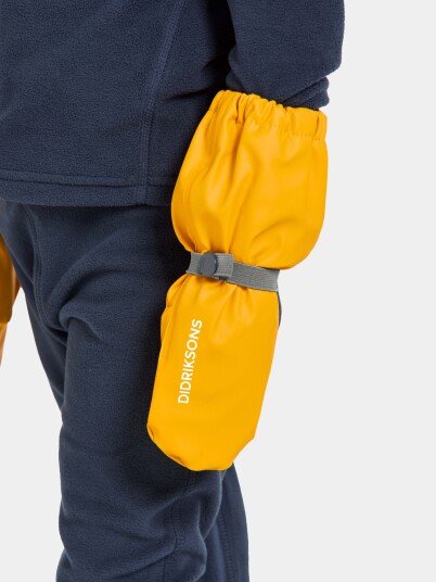 Didriksons Pileglove Fôrede Regnvotter Oat Yellow 6 år