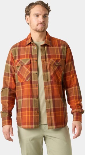 Helly Hansen Herre Lokka Økologisk Flanellsskjorte Oransje 2xl