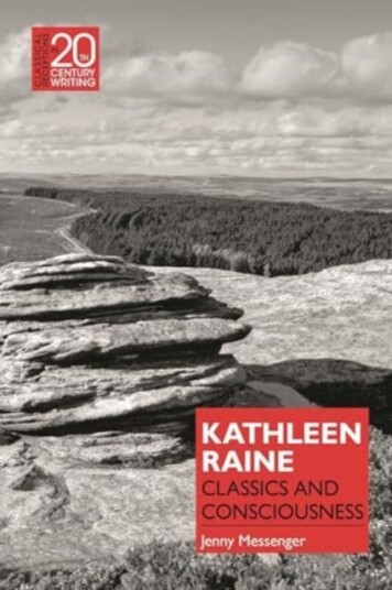 Kathleen Raine  Classics and Consciousness