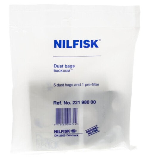 Nilfisk Støvsugerposer papir 5st. 22198000 Nilfisk Støvsugerposer papir 5st. 22198000