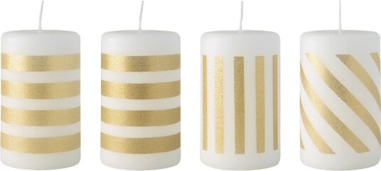 Villeroy & Boch Christmas Chic Kubbelys Stripet gull 4 stk