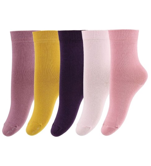 Minymo Ankle Sock Multi (5-Pack) Pink 19-22 Minymo Ankle Sock Multi (5-Pack) Pink 19-22