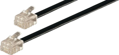 APPARATKABEL ISDN 6/4-6/4 SORT 6M