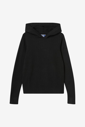 Jack & Jones Junior Hettegenser jcoAero Knit Hood Jnr Svart