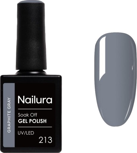 Nailura Gelpolish 213 – Grafittgrå – 10 ml Nailura Gelpolish 213 – Grafittgrå – 10 ml